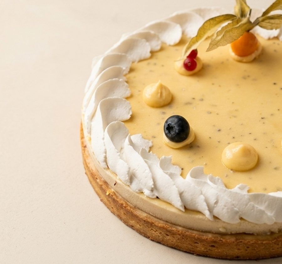 Tarte Yuzu Menthe Pamplemousse